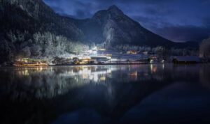 Appartement Gabi Ausflugsziele Rodelbahn Berchtesgaden bei nacht